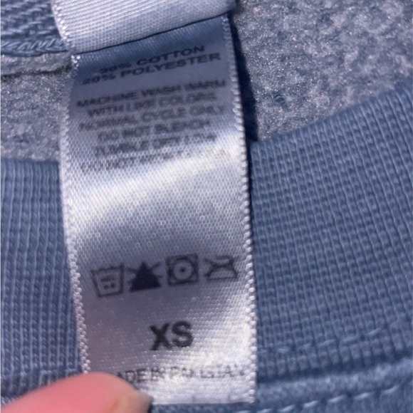 blue explore colorado cropped sweatshirt size xs - Picture 5 of 6